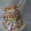 Raspberry & Gold 21st Cake