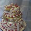 Raspberry & Gold 21st Cake (3)
