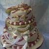 Raspberry & Gold 21st Cake (2)