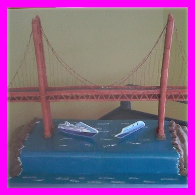 Golden Gate Bridge Cake